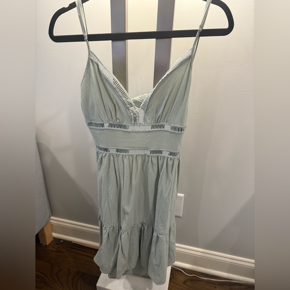 Cider Mint Green Strappy Dress